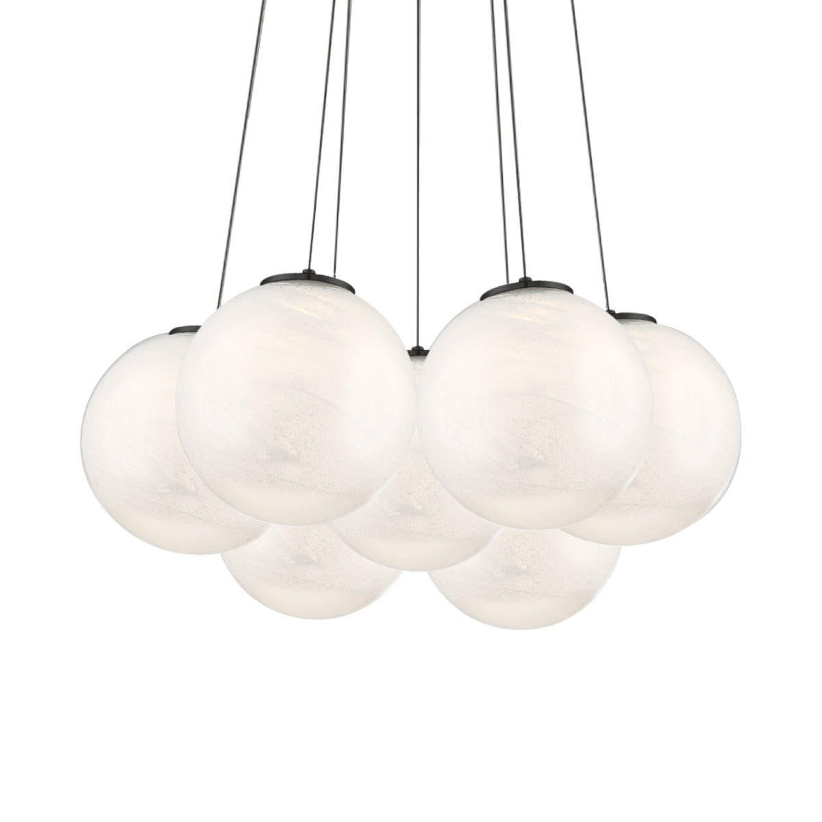 Cosmic LED 7-Light Pendant - Black Finish