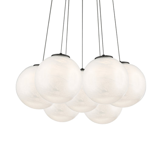 Cosmic LED 7-Light Pendant - Black Finish