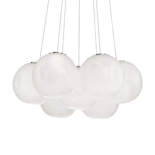 Cosmic LED 7-Light Pendant - Brushed Nickel Finish