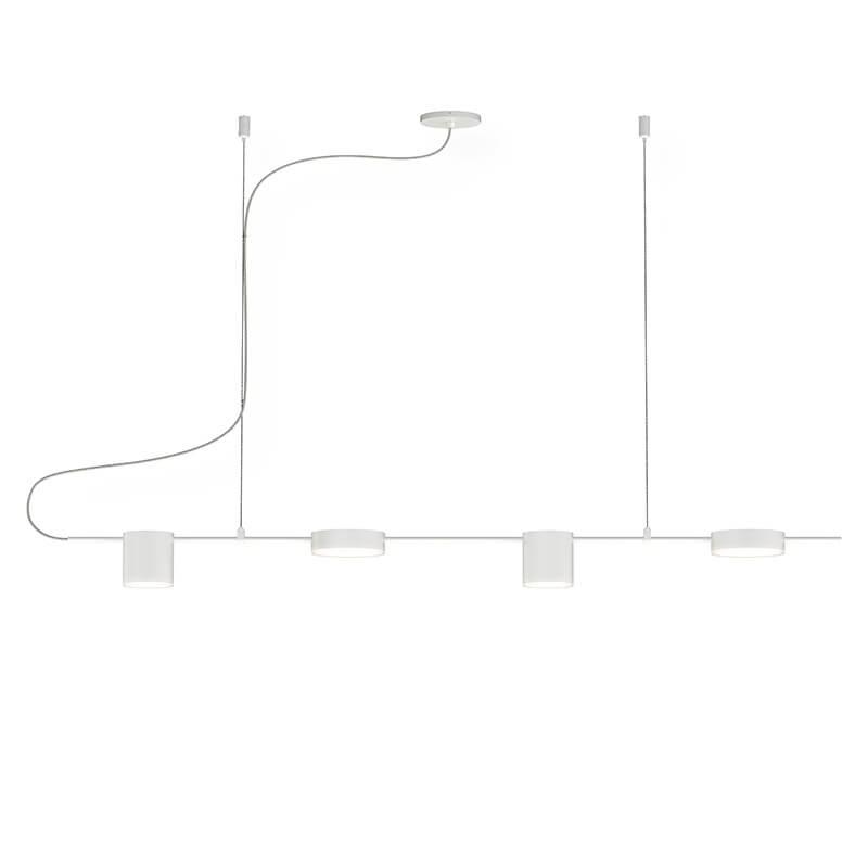 Counterpoint 4-Light Linear Pendant - Satin White