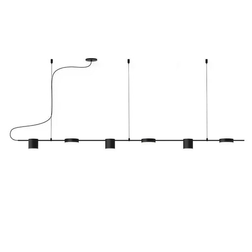 Counterpoint 6-Light Linear Pendant - Satin Black