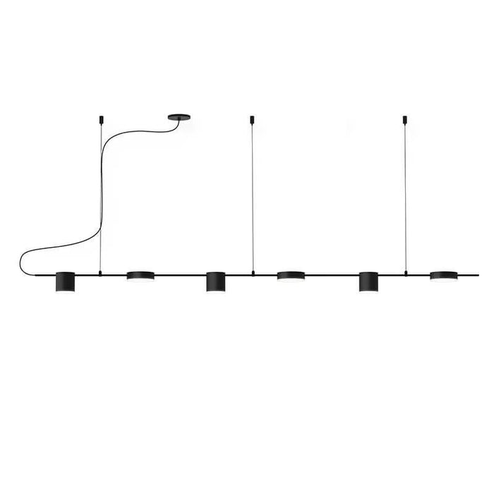 Counterpoint 6-Light Linear Pendant - Satin Black
