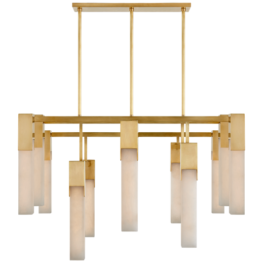 Covet Large Chandelier - Antique Burnished Brass