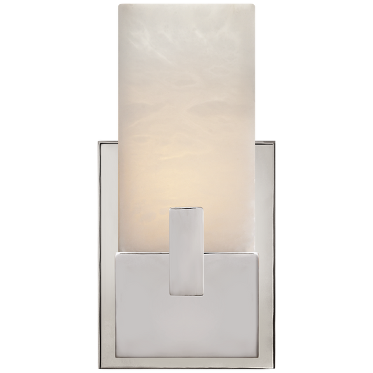 Covet Short Clip Bath Sconce - Polished Nickel