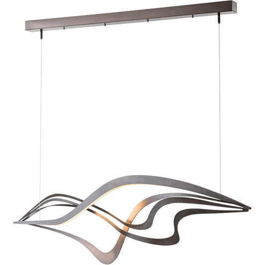 Crossing Waves LED Pendant - Dark Smoke