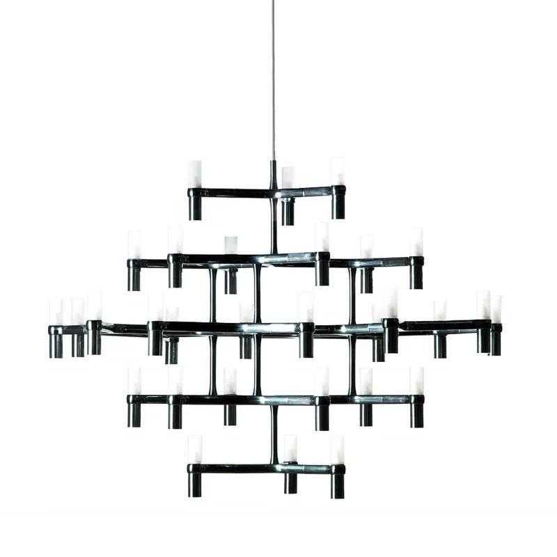 Crown Major Chandelier - Black Plated Finish