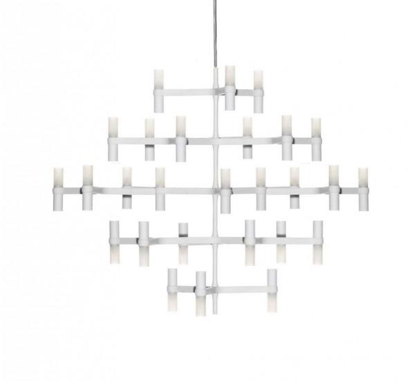 Crown Major Chandelier - Matte White Finish