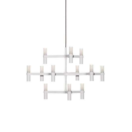 Crown Minor Chandelier - White Finish