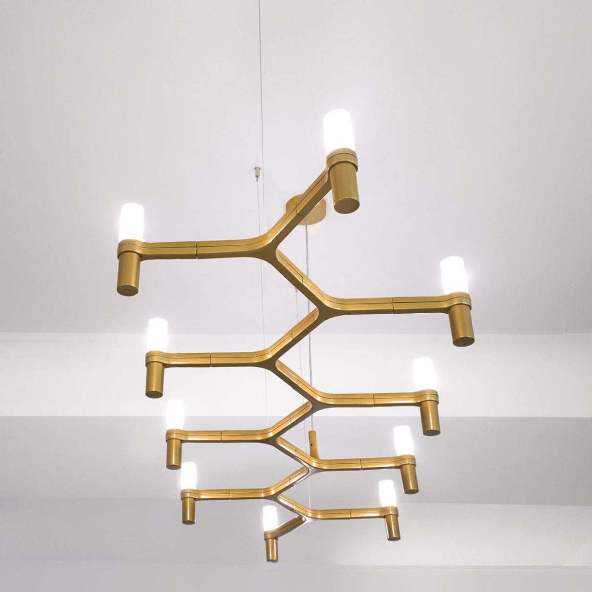 Crown Plana Linear Suspension - Gold Finish