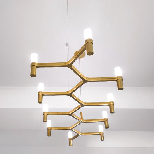 Crown Plana Linear Suspension - Gold Finish