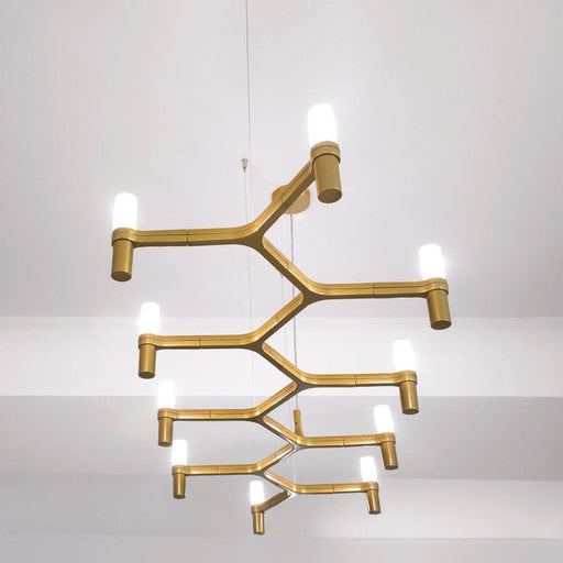 Crown Plana Linear Suspension - Gold Finish