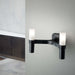Crown 2-Light Wall Sconce - Black Finish