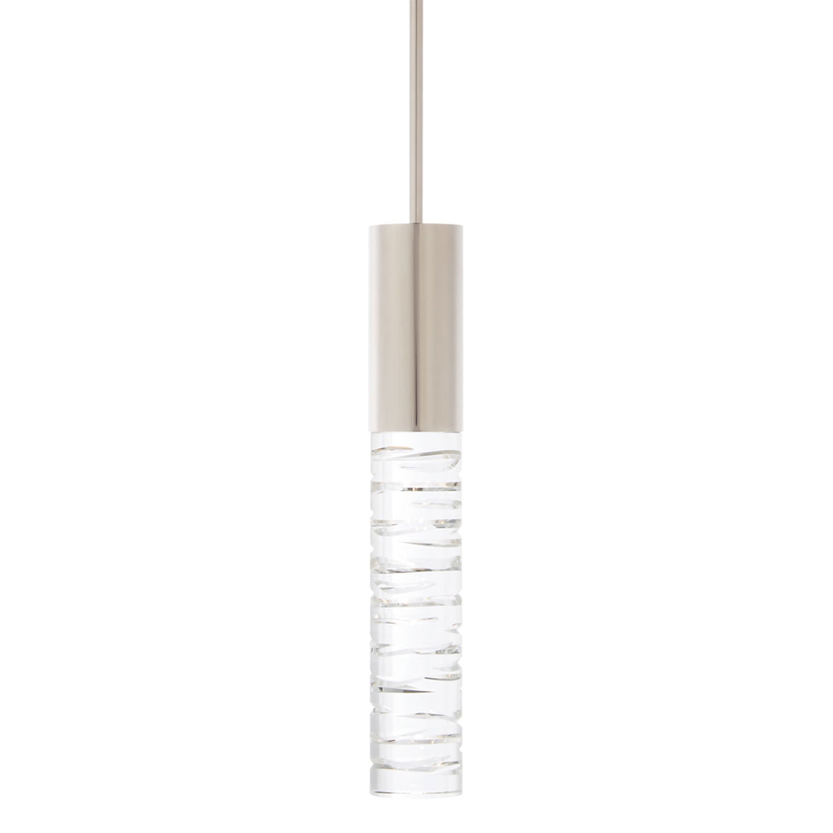 Cru LED Mini Pendant - Polished Nickel Finish