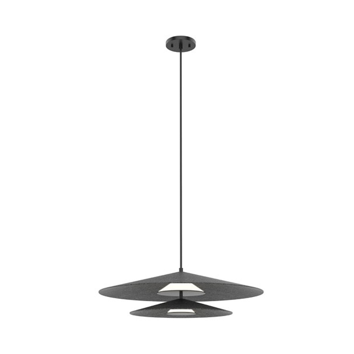 Cruz LED Double Pendant - Grey Felt