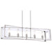 Crystal Clear Linear Suspension - Polished Nickel Finish