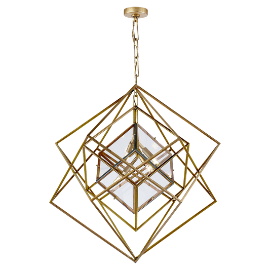 Cubist Medium Chandelier - Gild