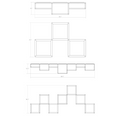 Load image into Gallery viewer, Cubix Multi-Light LED Flush Mount - Diagram
