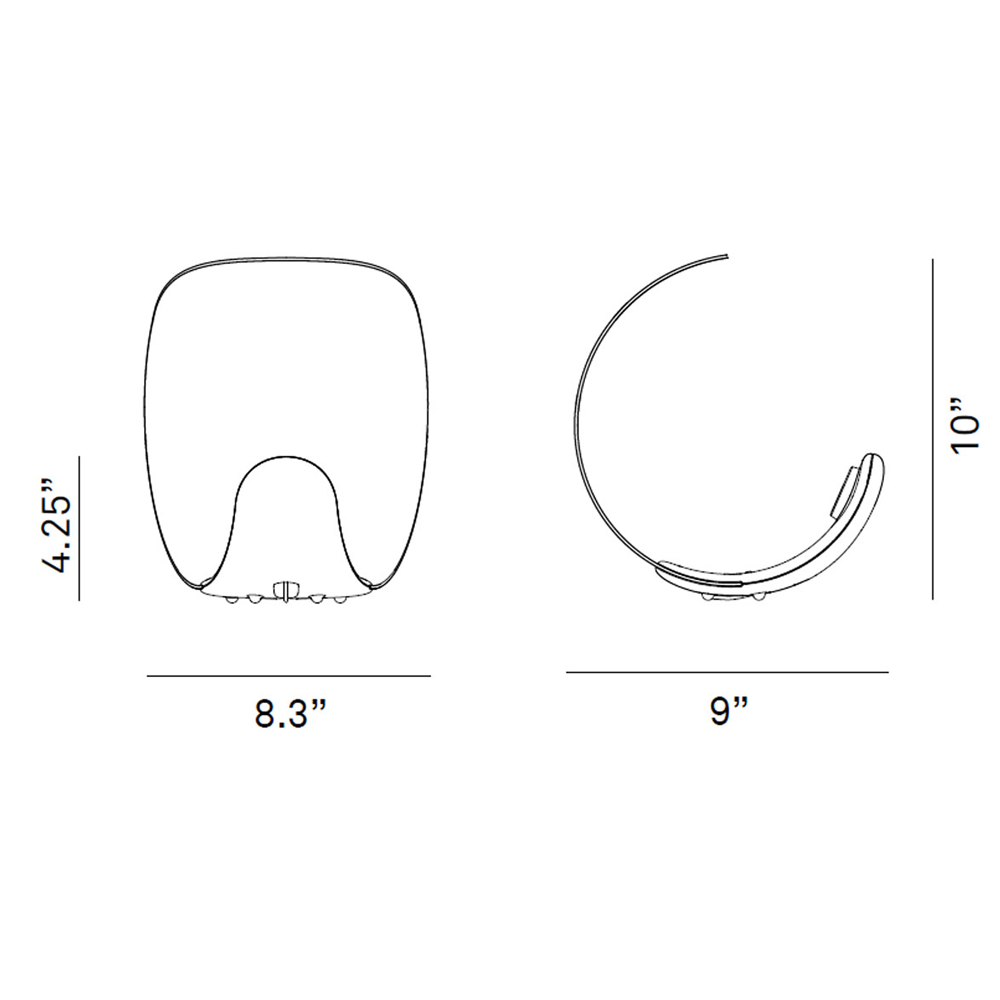 Curl Table Lamp - Diagram