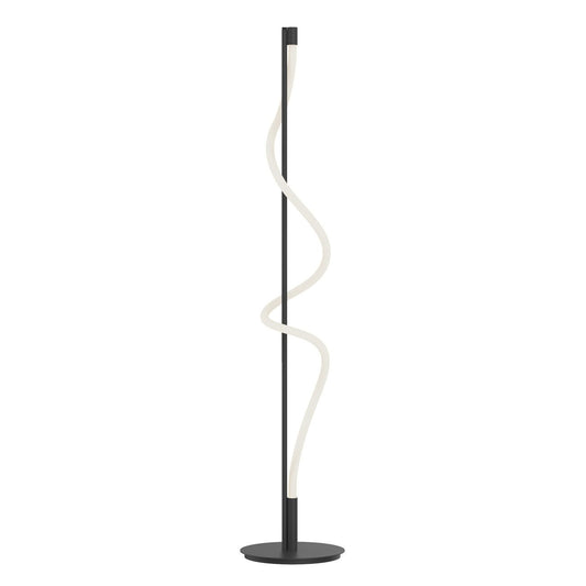 Cursive Floor Lamp - Black Finish