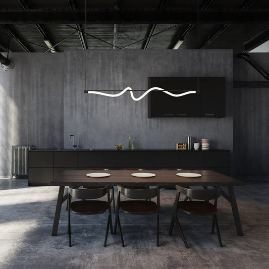 Cursive Linear Pendant - Display