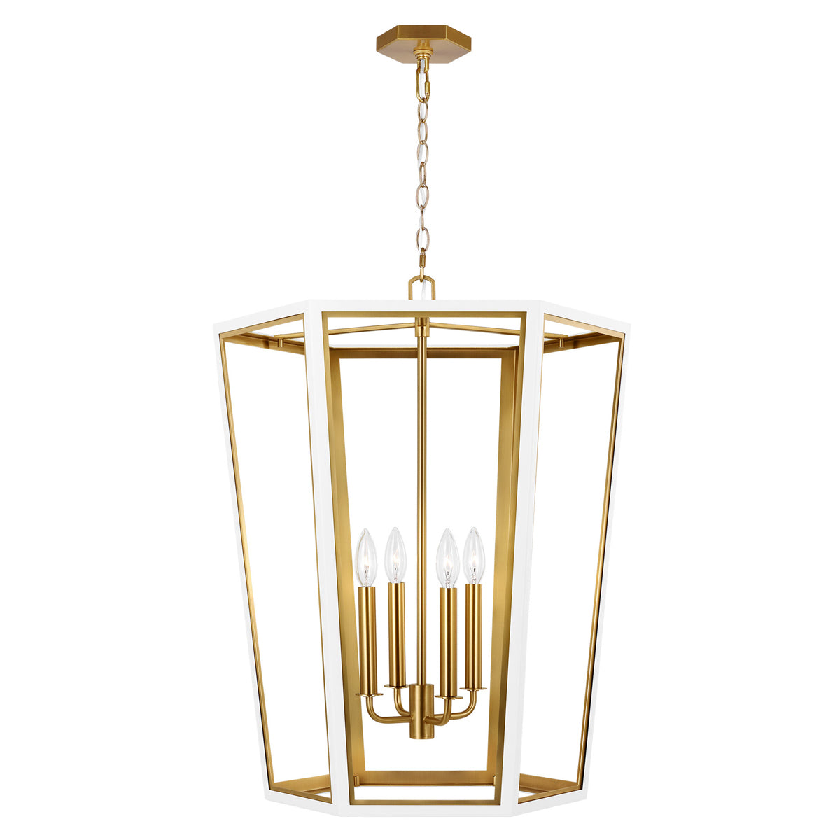 Curt Medium Chandelier - Matte White