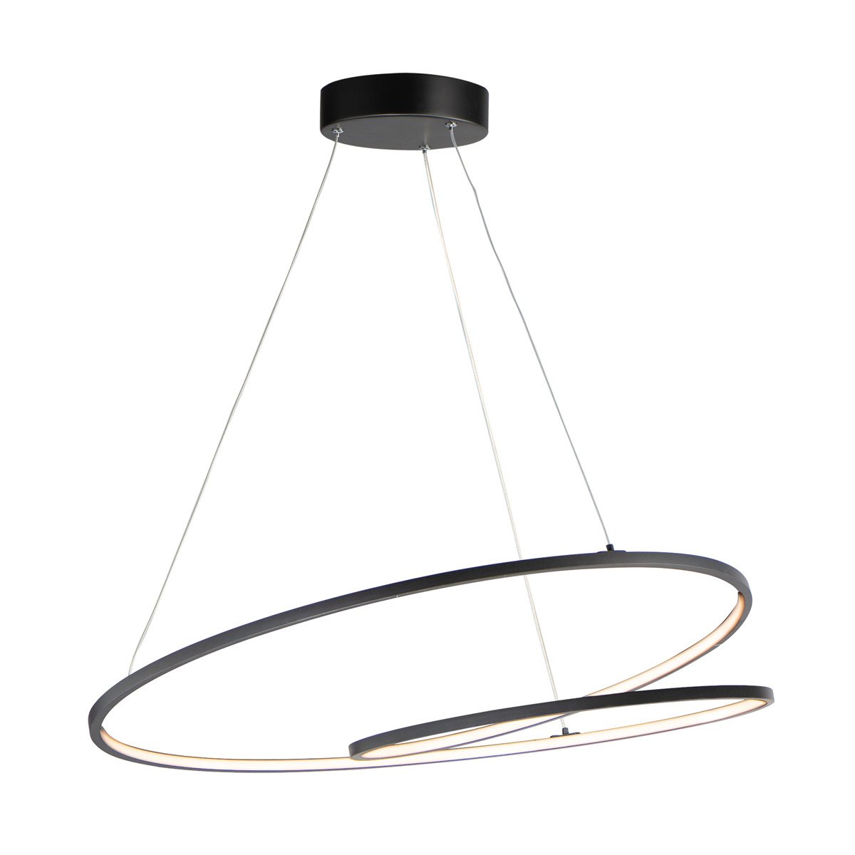 Cycle 32" LED Pendant - Black Finish