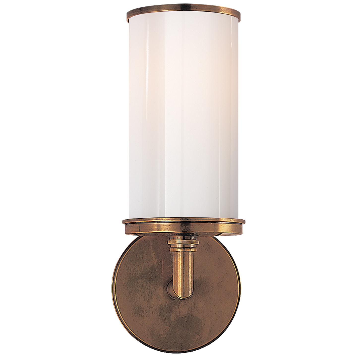 Cylinder Sconce - Hand-Rubbed Antique Brass