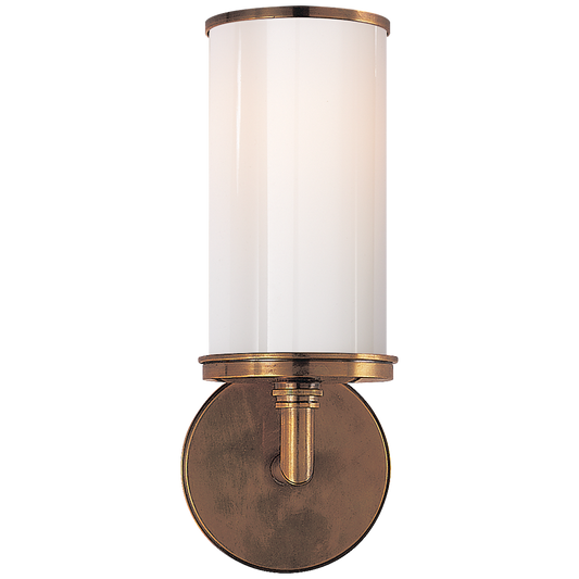 Cylinder Sconce - Hand-Rubbed Antique Brass