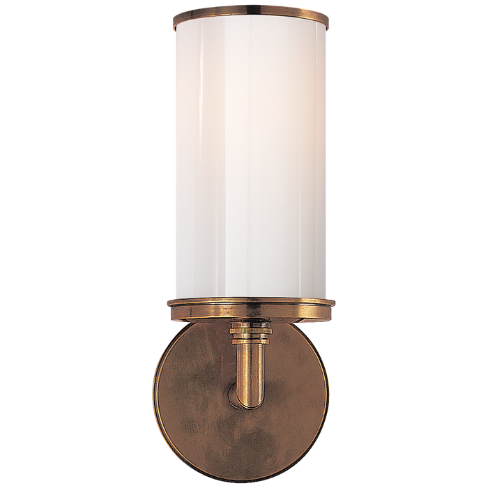 Cylinder Sconce - Hand-Rubbed Antique Brass