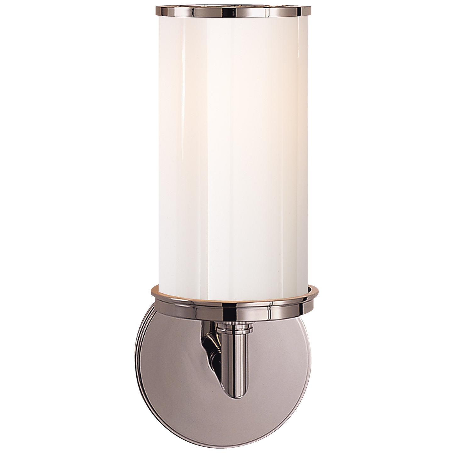 Cylinder Sconce - Polished Nickel Finish