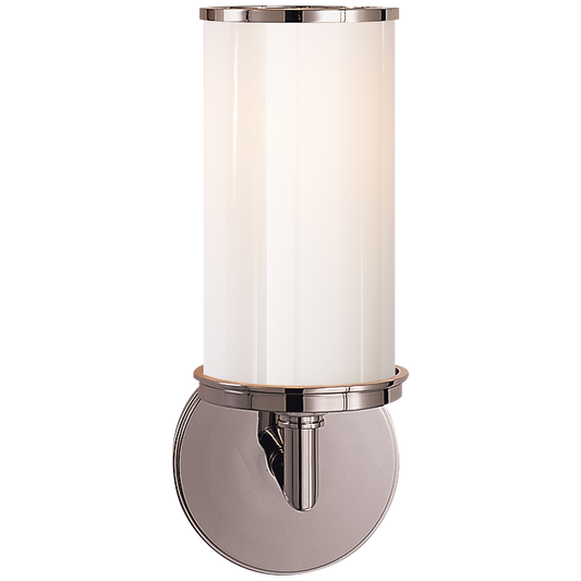 Cylinder Sconce - Polished Nickel Finish