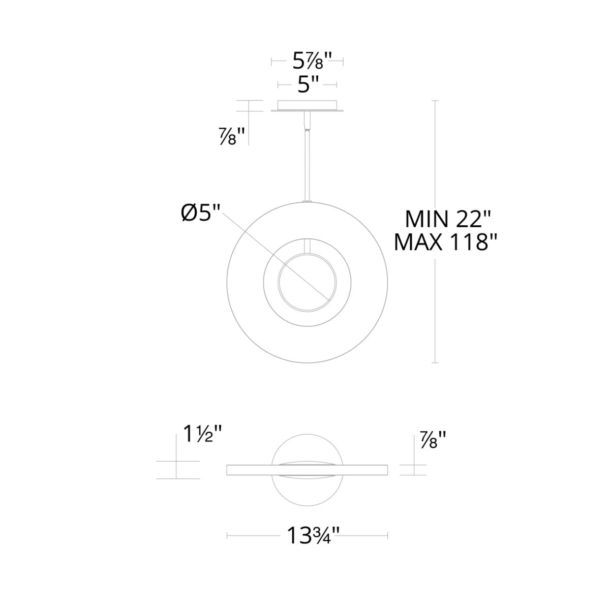 Cymbal Pendant - Diagram