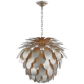 Load image into Gallery viewer, Cynara Grande Chandelier - Burnished Silver Leaf
