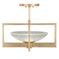 Load image into Gallery viewer, Delphi Semi Flush Mount - Gold Leaf
