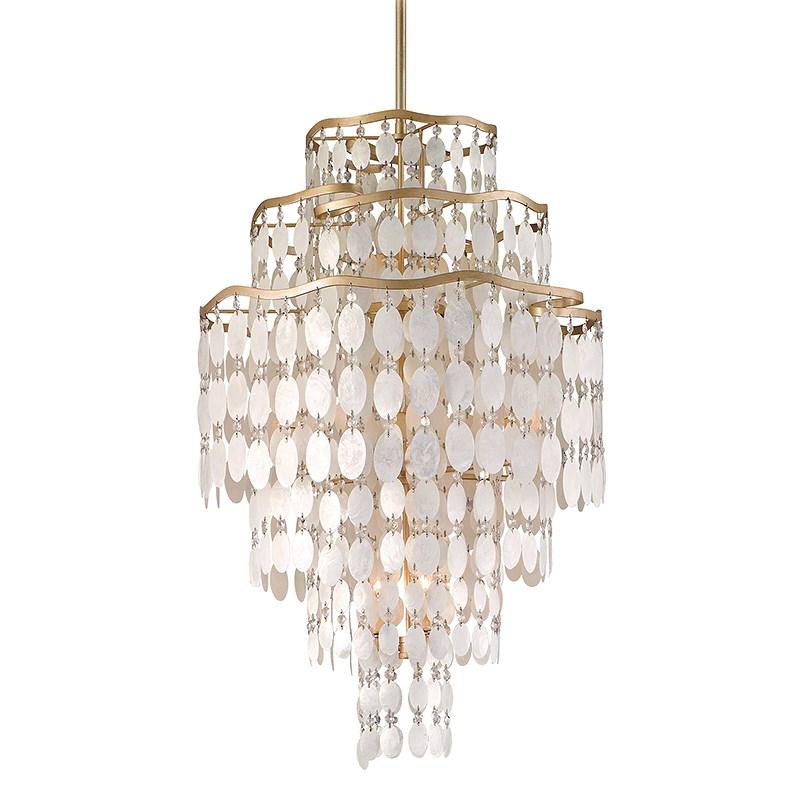 DOLCE CHANDELIER - Champagne Leaf Finish