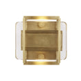 Load image into Gallery viewer, Duelle Small Wall Sconce - Natural Brass Finish
