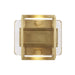 Duelle Small Wall Sconce - Natural Brass Finish