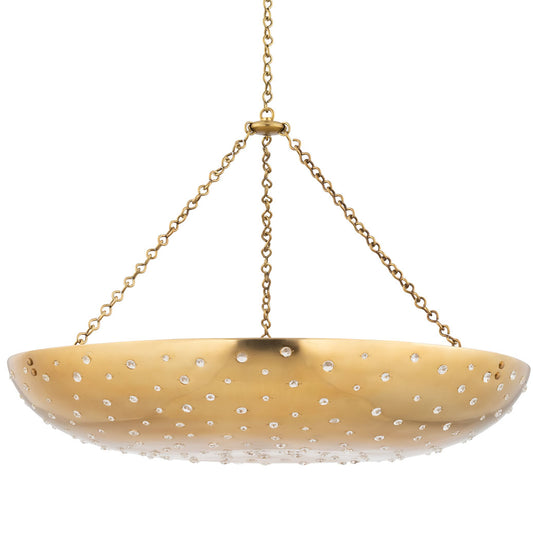 Dalton Large Pendant - Aged Brass Finish