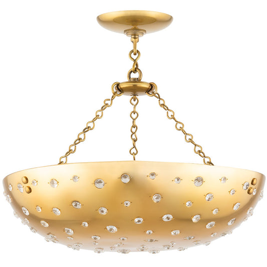 Dalton Small Pendant - Aged Brass Finish