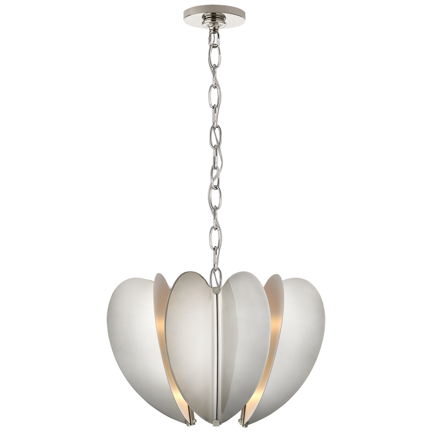 Danes Small Chandelier - Polished Nickel Finish