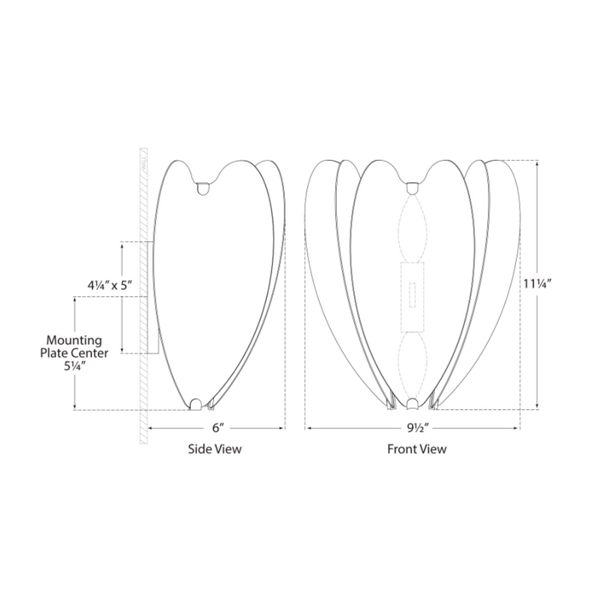 Danes Small Sconce - Diagram