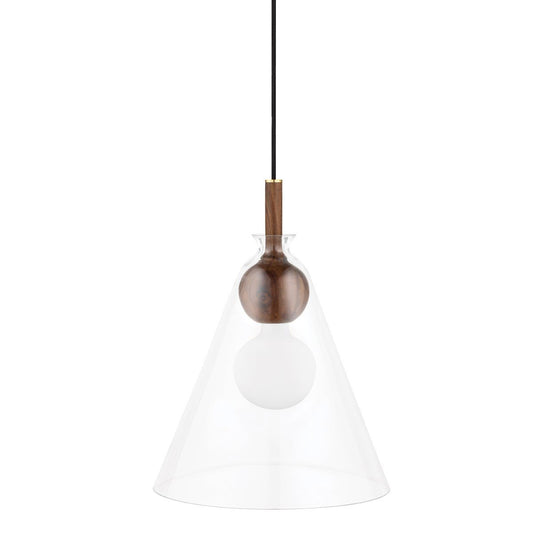 Dani Cone Pendant - Aged Brass Finish