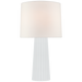 Danube Medium Table Lamp - White Glass
