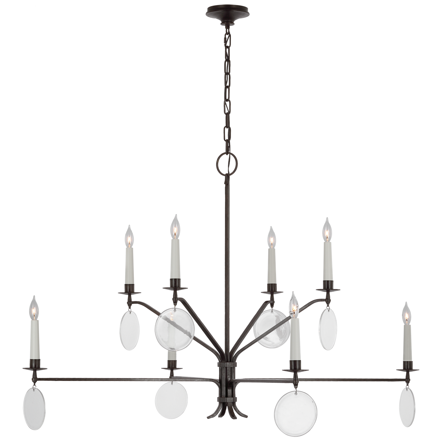 Danvers Two Tier Chandelier - Aged Iron Finish