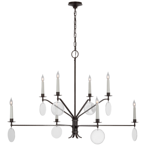 Danvers Two Tier Chandelier - Aged Iron Finish