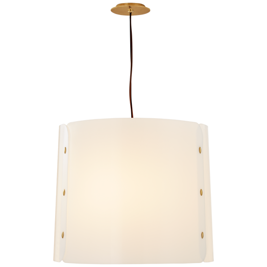 Dapper Medium Hanging Shade - Soft Brass