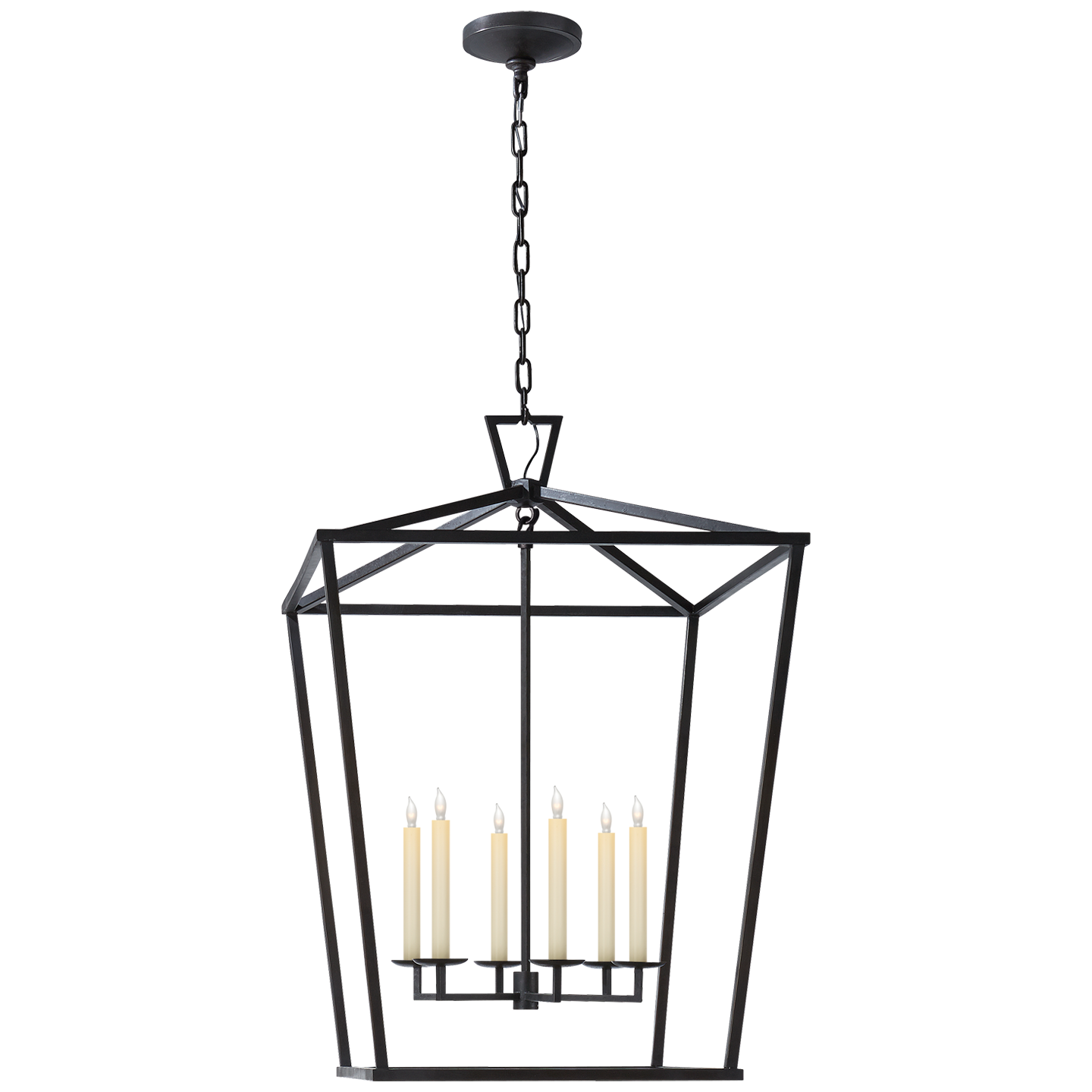 Darlana Extra Large Lantern - Aged Iron Finish