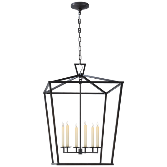 Darlana Extra Large Lantern - Aged Iron Finish