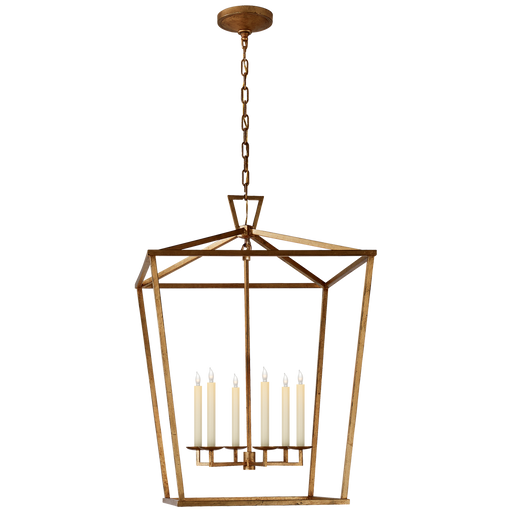 Darlana Extra Large Lantern - Gilded Iron Finish