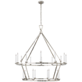 Load image into Gallery viewer, Darlana Extra Large Two-Tier Chandelier - Polished Nickel
